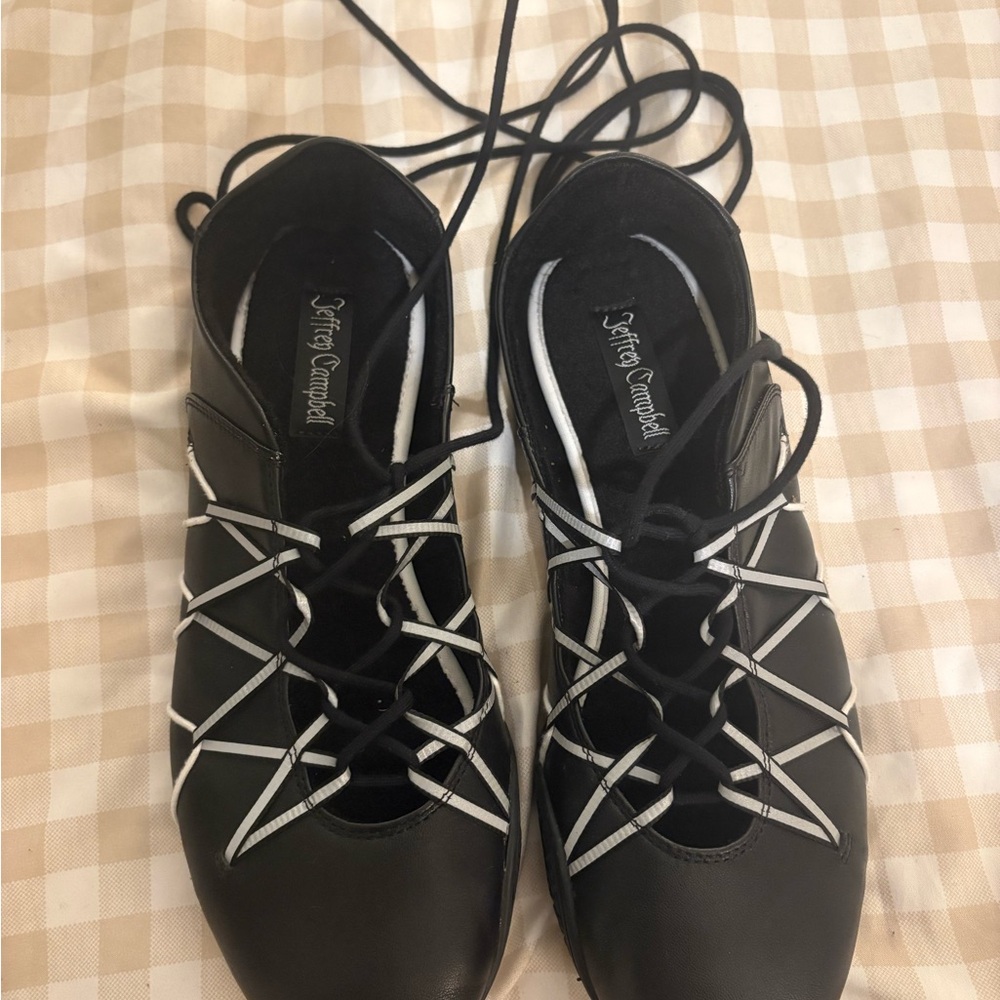 Jeffrey Campbell Black ballet flat sneakers